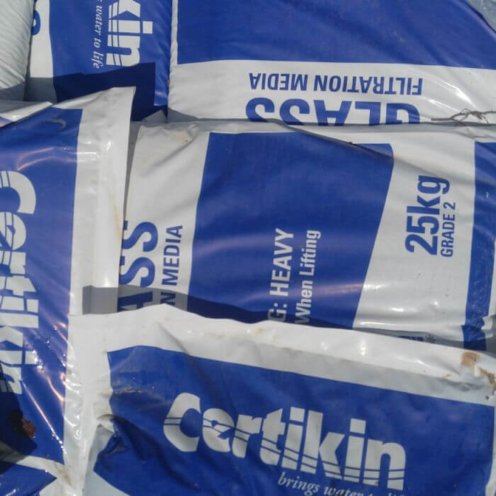 זכוכית לפילטר 25KG חברת Certikin-UK